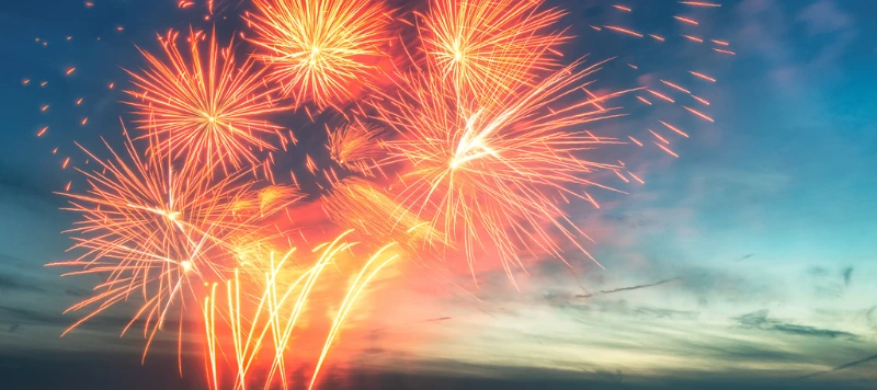 Fireworks in Morro Bay, CA