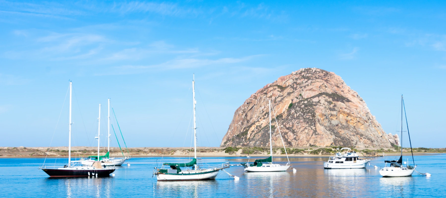 Morro Rock in Morro Bay, CA